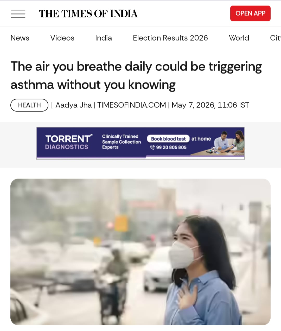 The air you breathe daily could be triggering asthma without you knowing