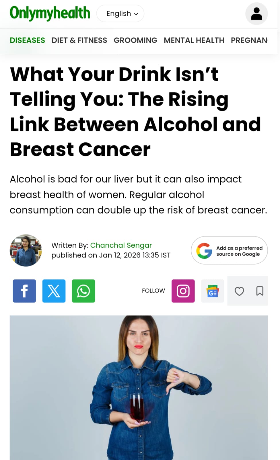 What Your Drink Isn’t Telling You: The Rising Link Between Alcohol and Breast Cancer