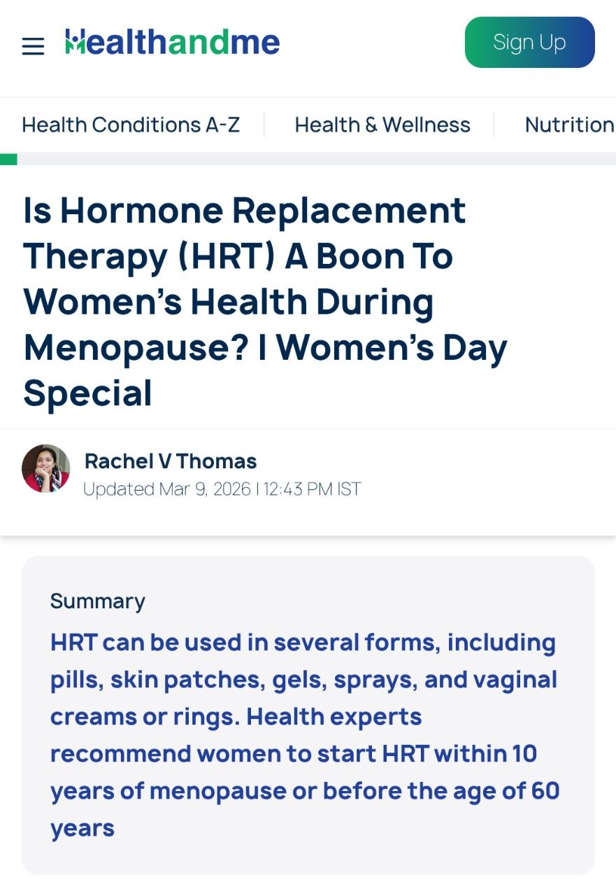 Is Hormone Replacement Therapy (HRT) A Boon To Women's Health During Menopause? | Women's Day Special