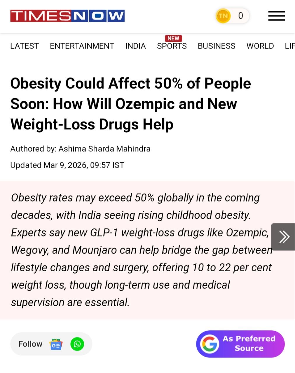 Obesity Could Affect 50% of People Soon: How Will Ozempic and New Weight-Loss Drugs Help