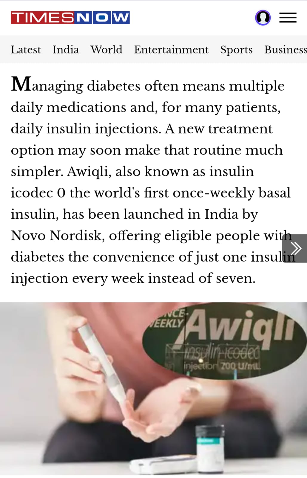 Awiqli explained: How the world's first weekly insulin may make diabetes management easier